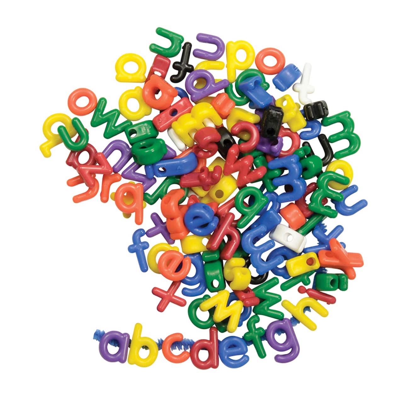 Roylco® 3/4” Lowercase Manuscript Letter Beads, 288 Pack